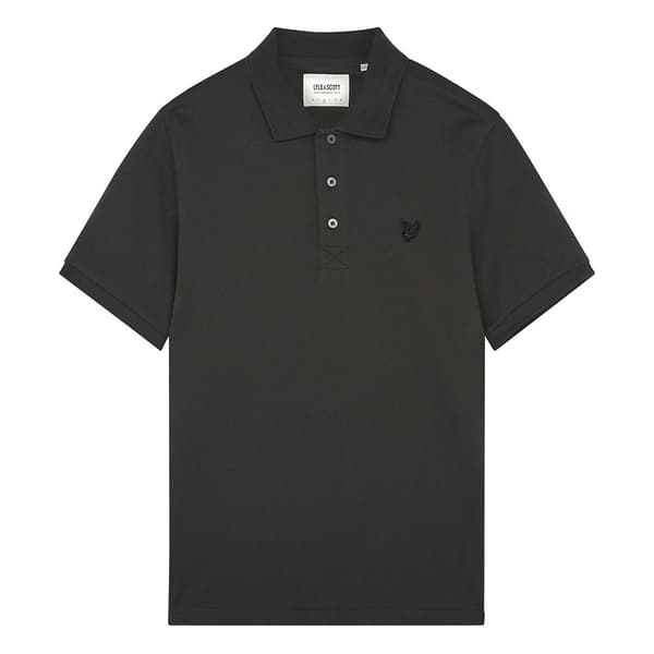 Lyle & Scott Tonal Eagle Kortärmad Polotröja Grå XL Man