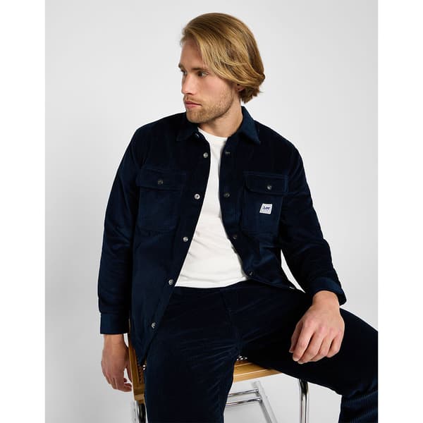 Lee Workwear Over Skjorte Med Lange ærmer Blå 2XS Mand