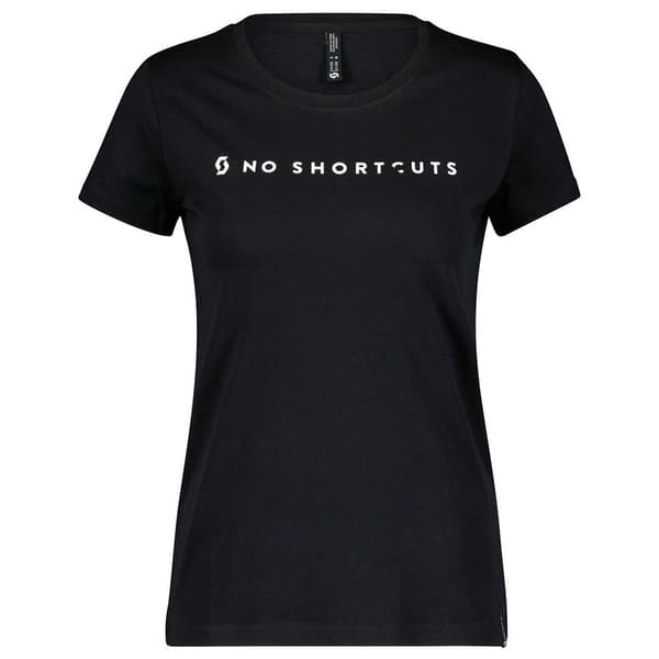 Scott No Shortcuts T-shirt Med Korta ärmar Svart XS Kvinna
