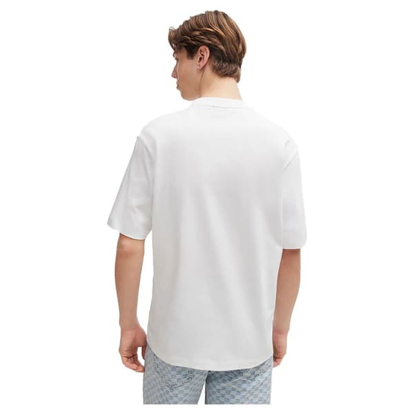 Hugo Niley Blue T-shirt Med Korta ärmar Vit M Man