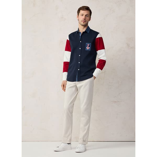 FaÇonnable Fm310804 Skjorta Med Långa ärmar Blå 2XL Man