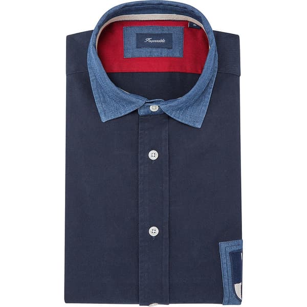 FaÇonnable Fm310804 Skjorta Med Långa ärmar Blå 2XL Man