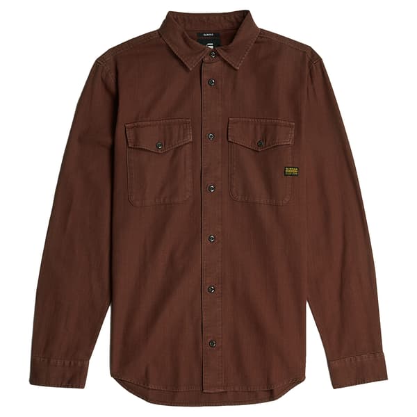 G-star Marine Skjorte Med Lange ærmer Brun XS Mand