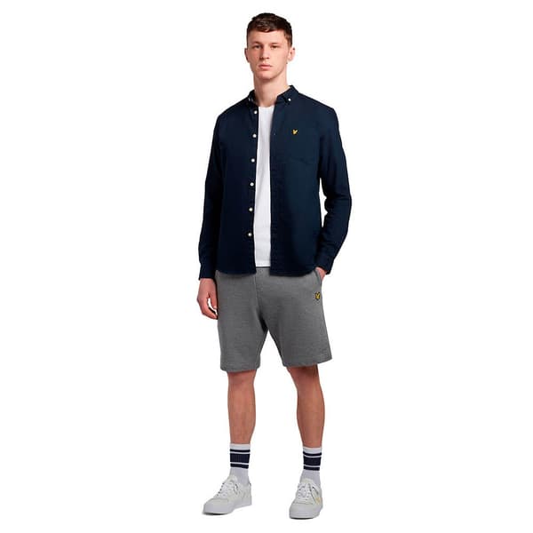 Lyle & Scott Regular Fit Light Weight Oxford Skjorte Med Lange ærmer Blå S Mand