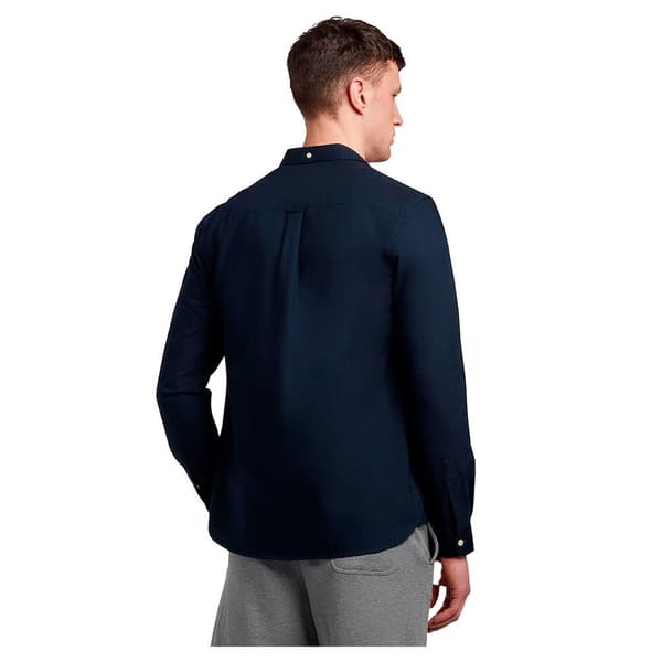 Lyle & Scott Regular Fit Light Weight Oxford Skjorte Med Lange ærmer Blå S Mand