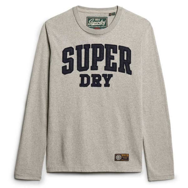 Superdry Vintage Athletic Pitkähihainen T-paita Harmaa S Mies