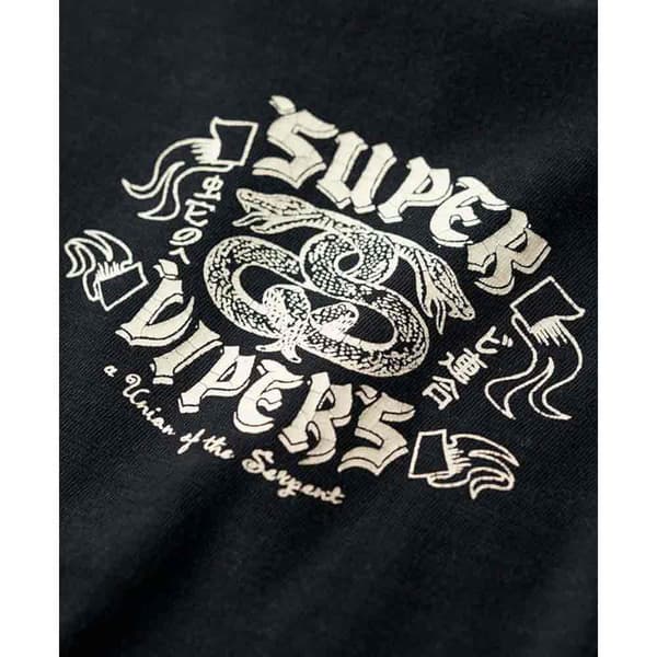 Superdry Retro Rocker Graphic T-shirt Med Korta ärmar Svart L Man