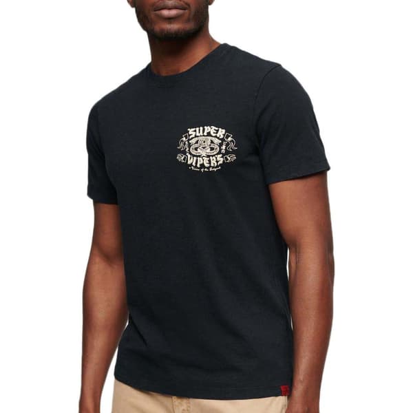 Superdry Retro Rocker Graphic T-shirt Med Korta ärmar Svart L Man