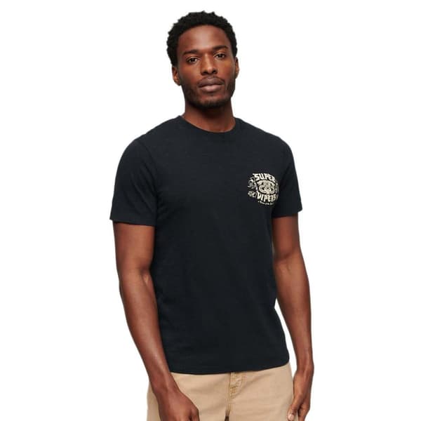 Superdry Retro Rocker Graphic T-shirt Med Korta ärmar Svart L Man