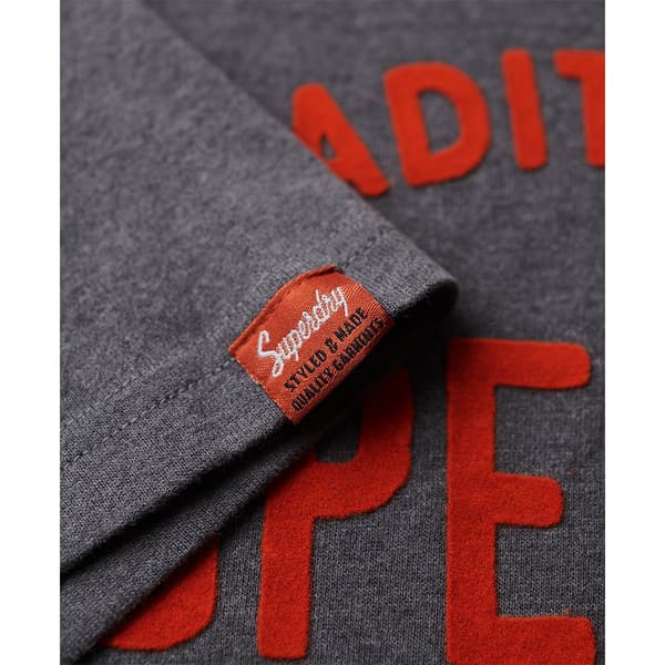 Superdry Workwear Flock Graphic T-shirt Med Korta ärmar Grå L Man