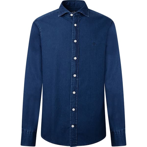 Hackett Hm309385 Skjorte Med Lange ærmer Blå S Mand