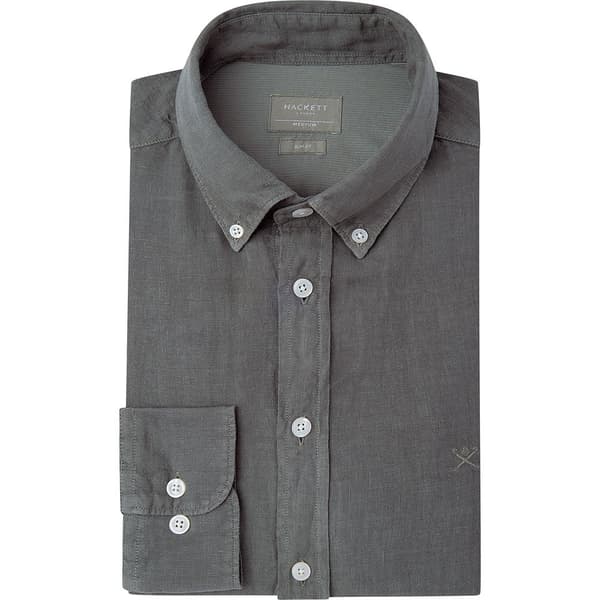 Hackett Hm309743 Skjorta Med Långa ärmar Grå M Man