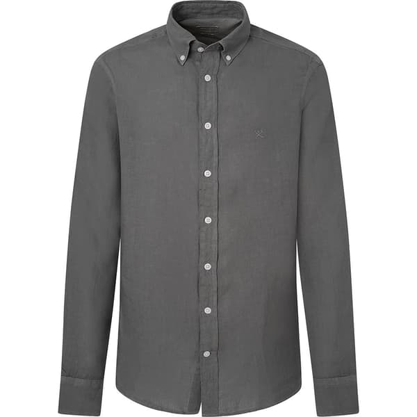 Hackett Hm309743 Skjorta Med Långa ärmar Grå M Man