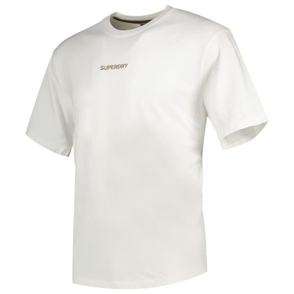 Superdry Micro Logo Graphic Loose T-shirt Med Korta ärmar Vit L Man