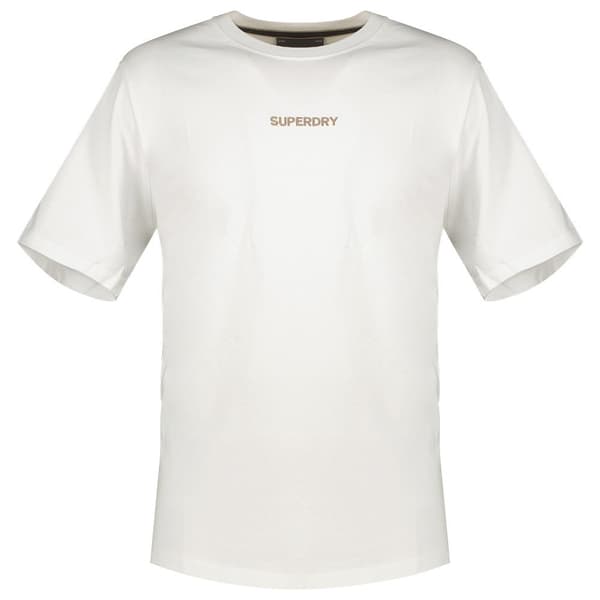 Superdry Micro Logo Graphic Loose T-shirt Med Korta ärmar Vit L Man