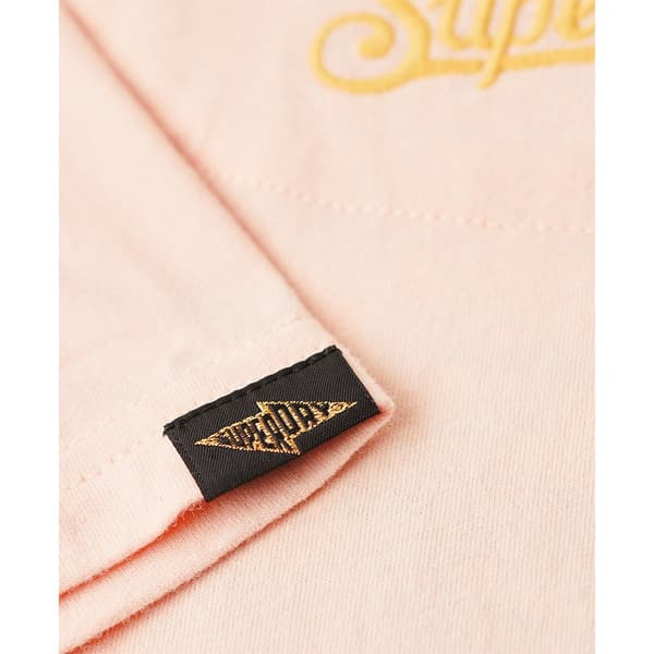 Superdry Tattoo Embroidered Fitted Lyhythihainen T-paita Beige XS Nainen