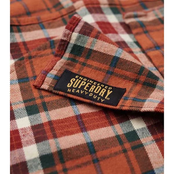 Superdry Lumber Skjorte Med Lange ærmer Orange 2XL Mand