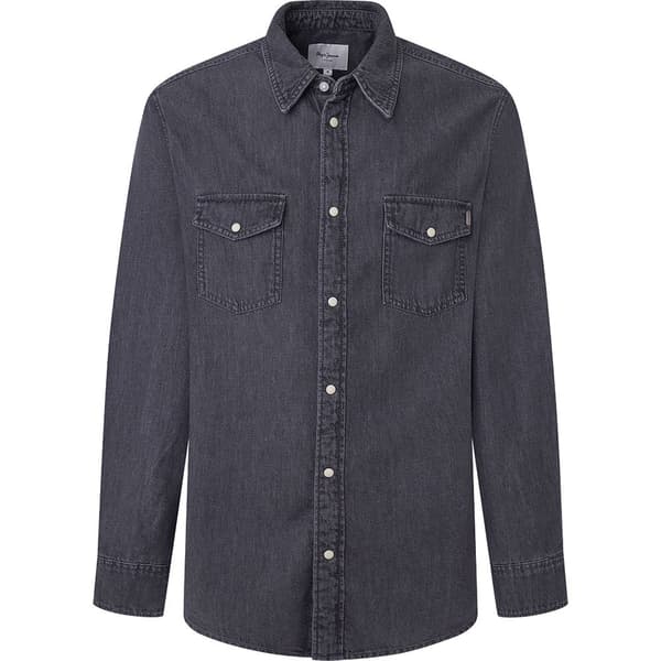 Pepe Jeans Pm308586 Skjorte Med Lange ærmer Grå M Mand