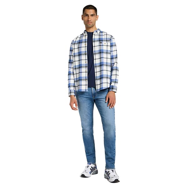 Lee Riveted Skjorte Med Lange ærmer Hvid 2XL Mand