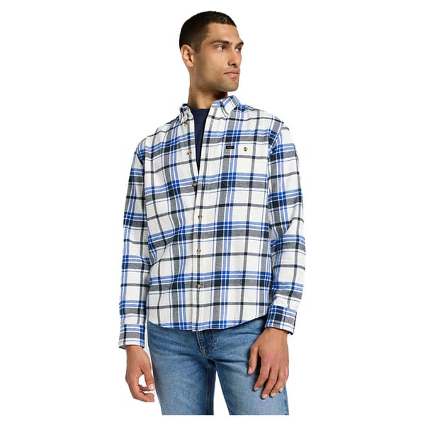 Lee Riveted Skjorte Med Lange ærmer Hvid 2XL Mand