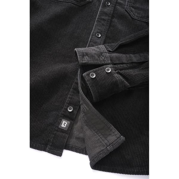 Brandit Corduroy Classic Pitkähihainen Paita Musta 5XL Mies
