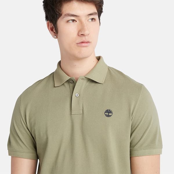 Timberland Millers River Rf Kortärmad Polotröja Grönt S Man