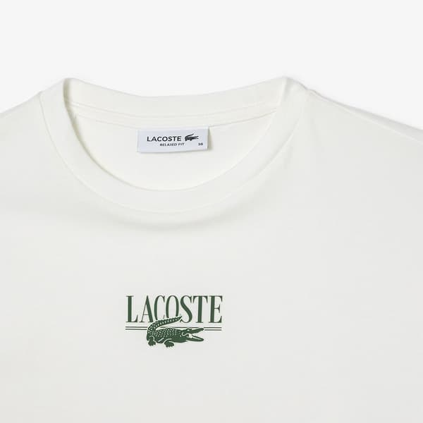 Lacoste Tf0883-00 Lyhythihainen T-paita Valkoinen 38 Nainen