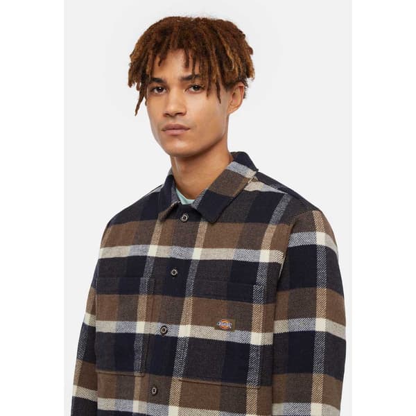 Dickies Plaid Coaling Skjorte Med Lange ærmer Flerfarvet S Mand
