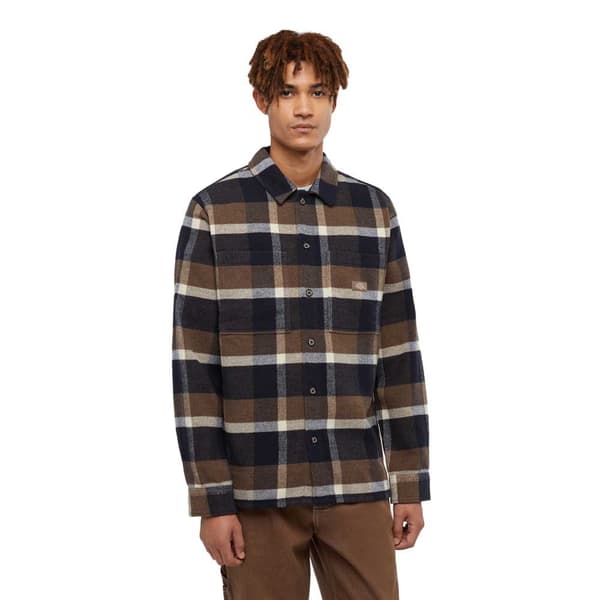 Dickies Plaid Coaling Skjorte Med Lange ærmer Flerfarvet S Mand