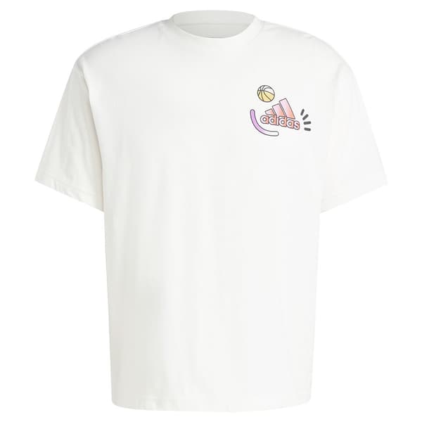 Adidas Berlin Smiley Lyhythihainen T-paita Valkoinen L Mies