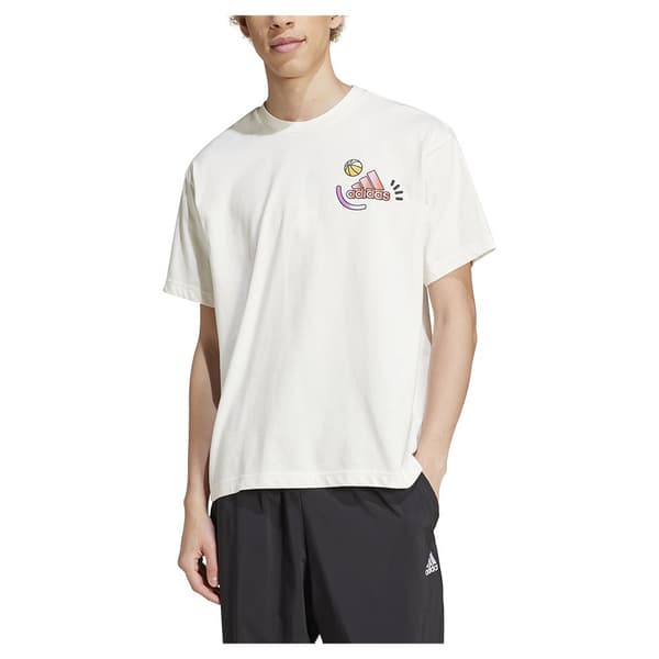 Adidas Berlin Smiley Lyhythihainen T-paita Valkoinen L Mies