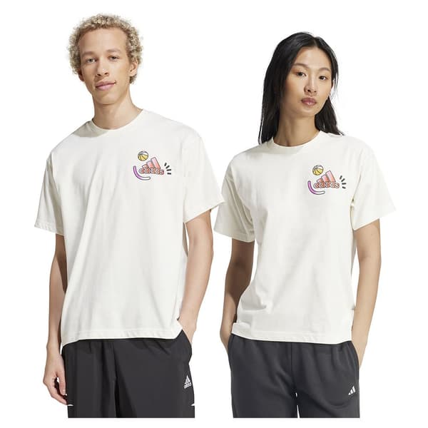Adidas Berlin Smiley Lyhythihainen T-paita Valkoinen L Mies