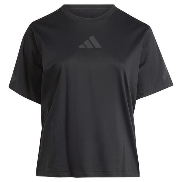 Adidas Z.n.e. Plus T-shirt Med Korta ärmar Svart 2X Kvinna
