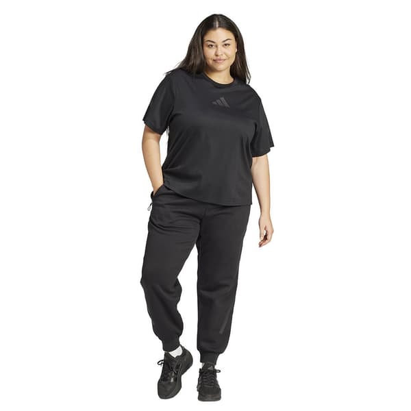 Adidas Z.n.e. Plus T-shirt Med Korta ärmar Svart 2X Kvinna