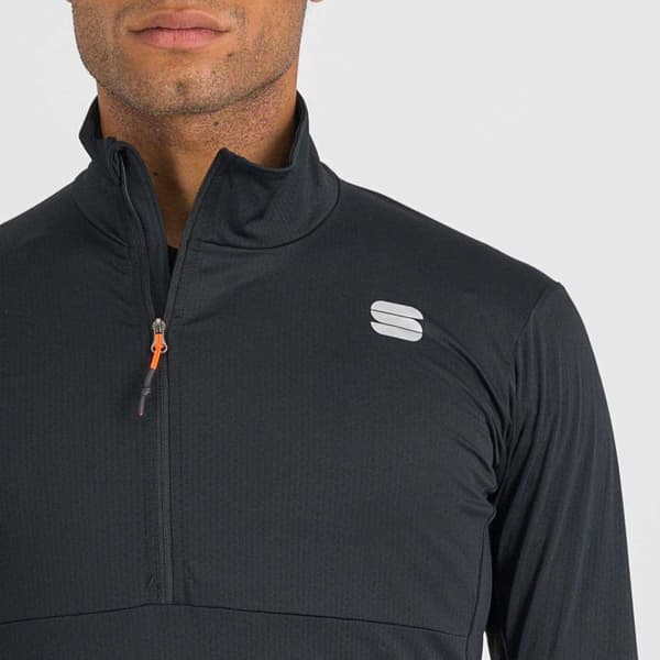Sportful Cardio Tech Halv Dragkedja Långärmad T-shirt Svart 3XL Man