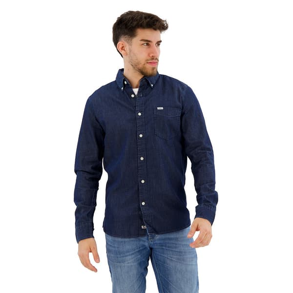 Pepe Jeans Parton Skjorta Med Långa ärmar Blå S Man