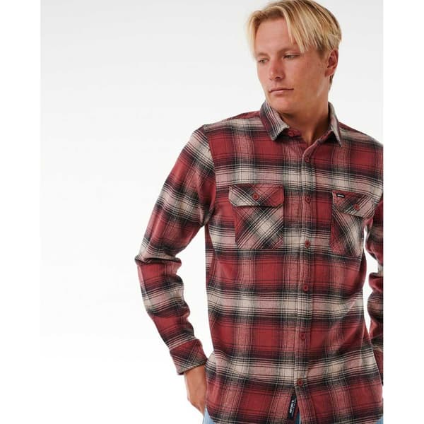 Rip Curl Count Flannel Pitkähihainen Kauluspaita Punainen XL Mies