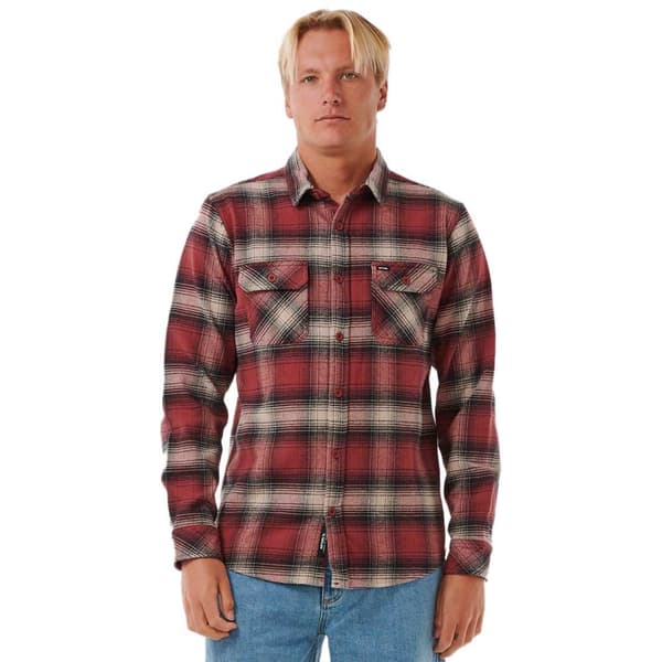 Rip Curl Count Flannel Pitkähihainen Kauluspaita Punainen XL Mies