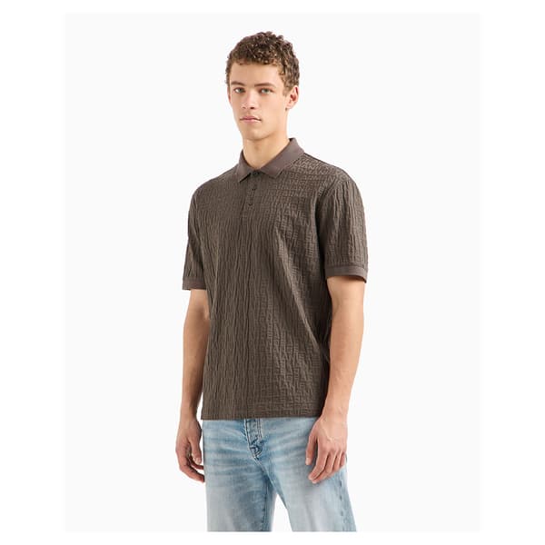 Armani Exchange 6dzfhl_zj2zz Kortærmet Polo Grøn,Grå L Mand