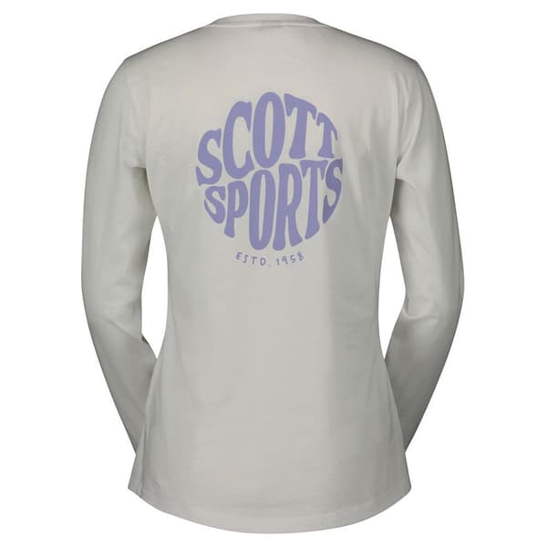 Scott 10 Graphic T-shirt Med Lång ärm Vit L Kvinna