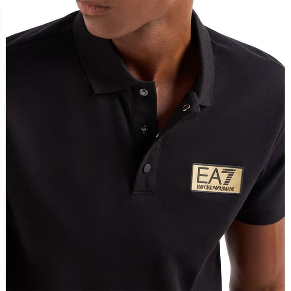 Ea7 Emporio Armani 3dpf02 Kortärmad Polotröja Svart S Man