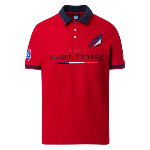 North Sails Lvdst Kortærmet Polo Rød XL Mand
