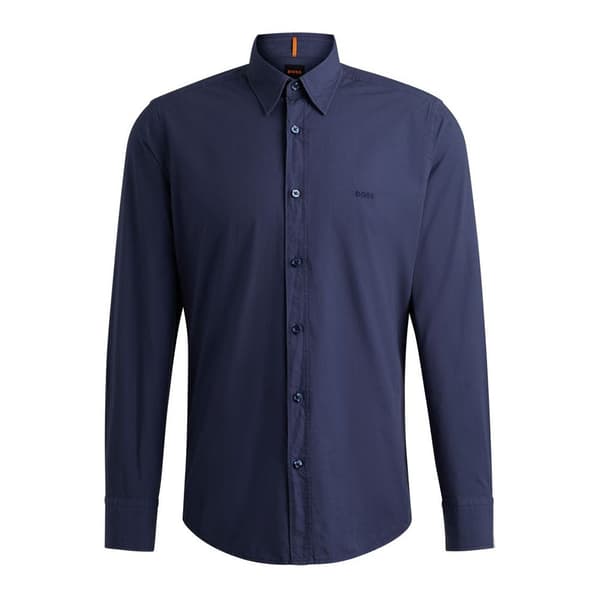 Boss Relegant 6 M 10260284 Skjorte Med Lange ærmer Blå M Mand