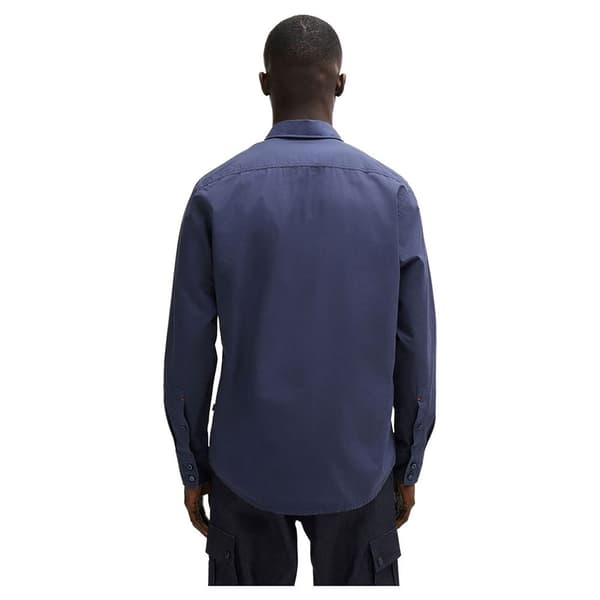 Boss Relegant 6 M 10260284 Skjorte Med Lange ærmer Blå M Mand