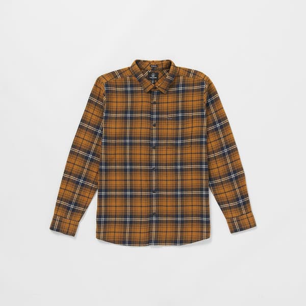 Volcom Caden Plaid Skjorta Med Långa ärmar Brun L Man
