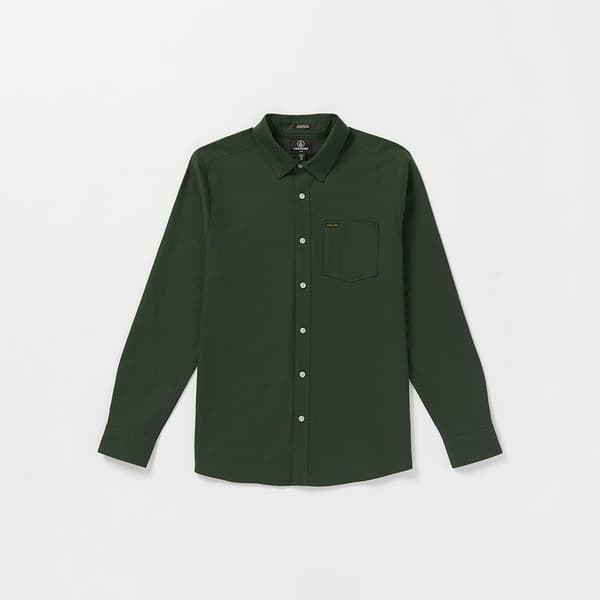 Volcom Veeco Oxford Skjorta Med Långa ärmar Grönt L Man