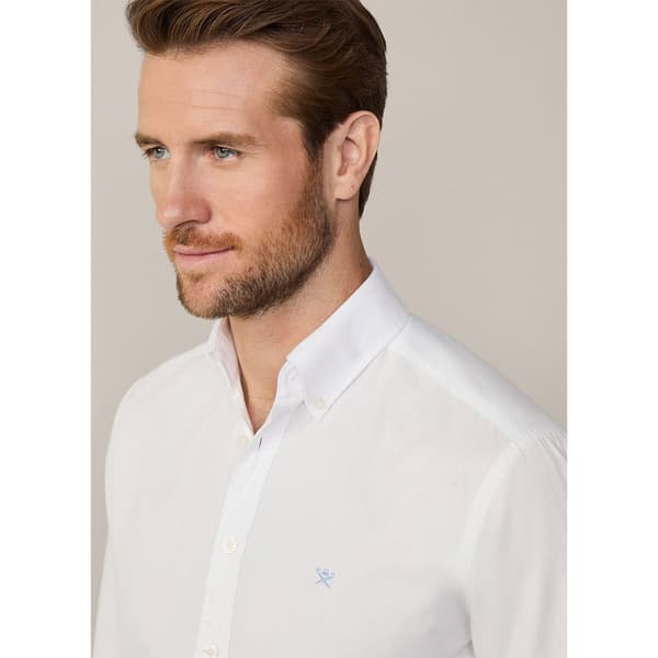 Hackett Dyed Oxford Skjorte Med Lange ærmer Hvid 2XL Mand