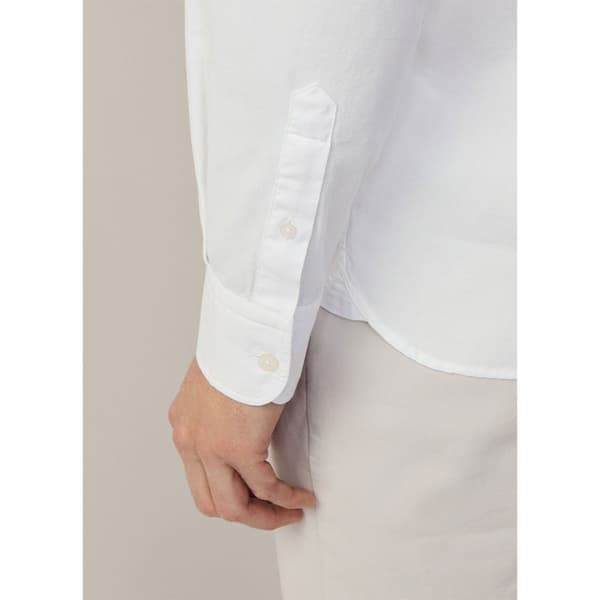 Hackett Dyed Oxford Skjorte Med Lange ærmer Hvid 2XL Mand