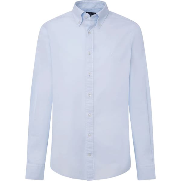 Hackett Dyed Oxford Skjorte Med Lange ærmer Blå S Mand