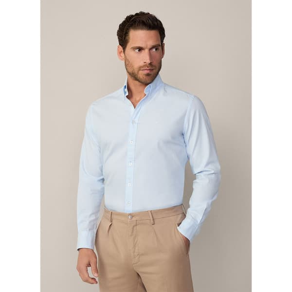 Hackett Dyed Oxford Skjorte Med Lange ærmer Blå S Mand